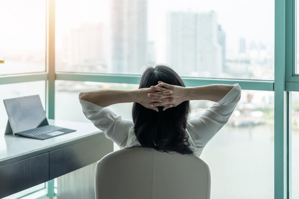 時間の余裕のある働き方をしてる女性